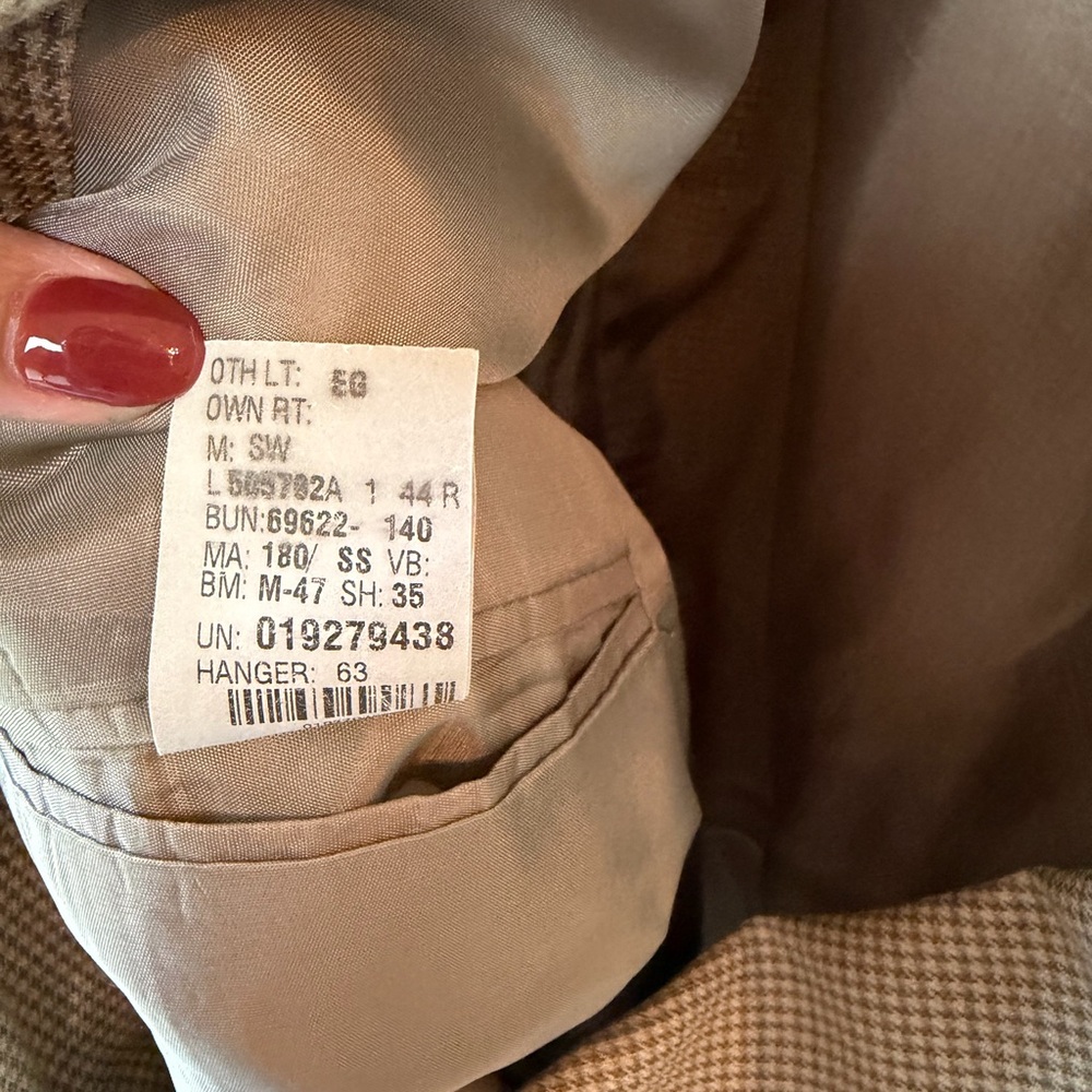 CHAPS + RALPH LAUREN Size 44R Silk & Wool Blend Blazer Made In Canada - Picture 4 of 10